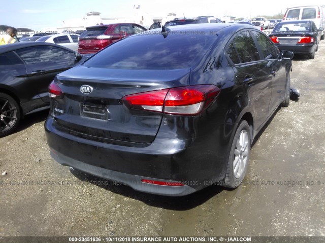 3KPFL4A79HE146985 - 2017 KIA FORTE LX/S BLACK photo 4