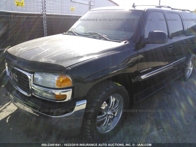 1GKFK16Z76J140053 - 2006 GMC YUKON XL K1500 BLACK photo 2