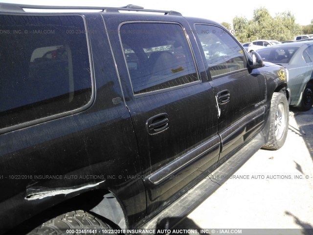 1GKFK16Z76J140053 - 2006 GMC YUKON XL K1500 BLACK photo 4