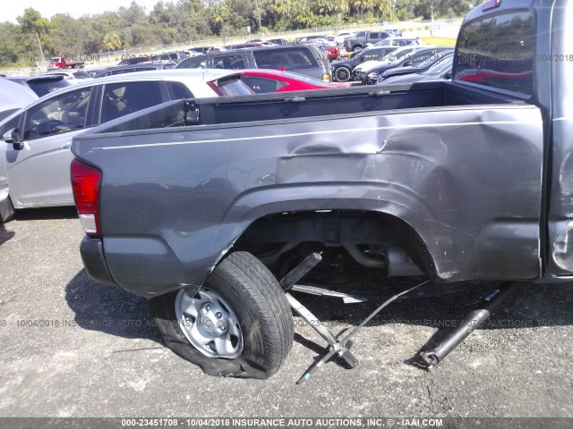 5TFRX5GN2HX078784 - 2017 TOYOTA TACOMA ACCESS CAB/SR/SR5 GRAY photo 6