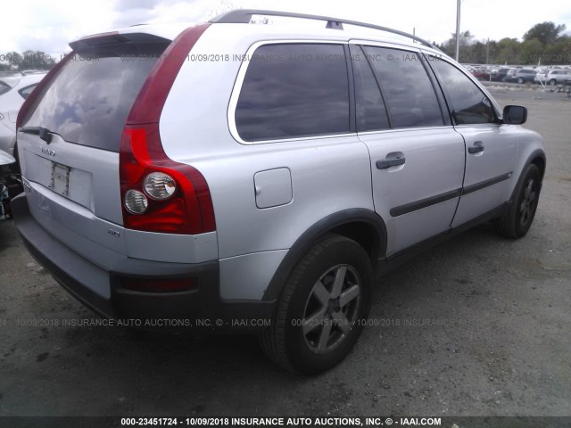 YV1CM592451156833 - 2005 VOLVO XC90 SILVER photo 4