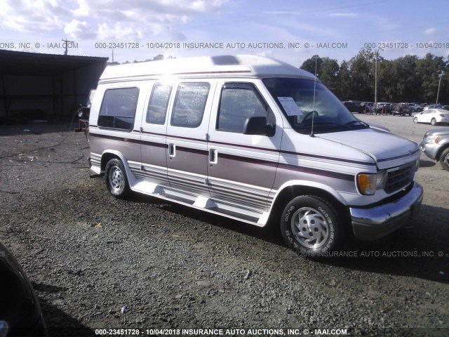 1FDEE14N6PHB84662 - 1993 FORD ECONOLINE E150 VAN WHITE photo 1