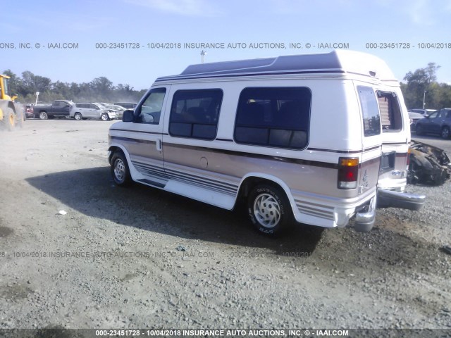 1FDEE14N6PHB84662 - 1993 FORD ECONOLINE E150 VAN WHITE photo 3
