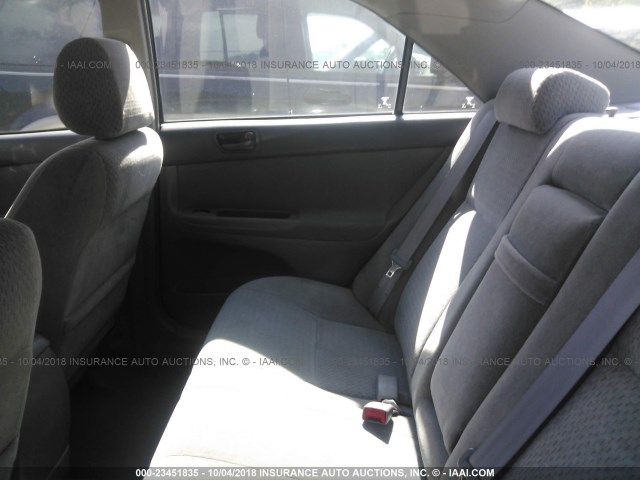 4T1BE32K42U567247 - 2002 TOYOTA CAMRY LE/XLE/SE SILVER photo 8