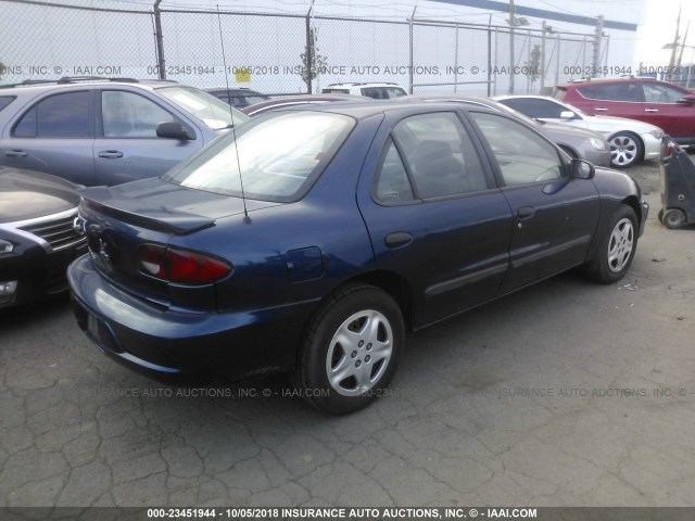 1G1JF524727140436 - 2002 CHEVROLET CAVALIER LS Dark Blue photo 4