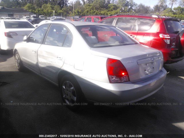 KMHDN46D26U312211 - 2006 HYUNDAI ELANTRA GLS/GT/LIMITED SILVER photo 3