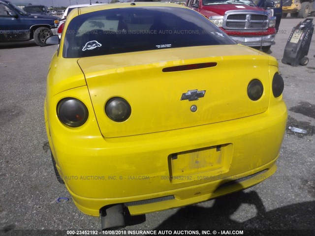 1G1AP14P067775081 - 2006 CHEVROLET COBALT SS SUPERCHARGED YELLOW photo 6