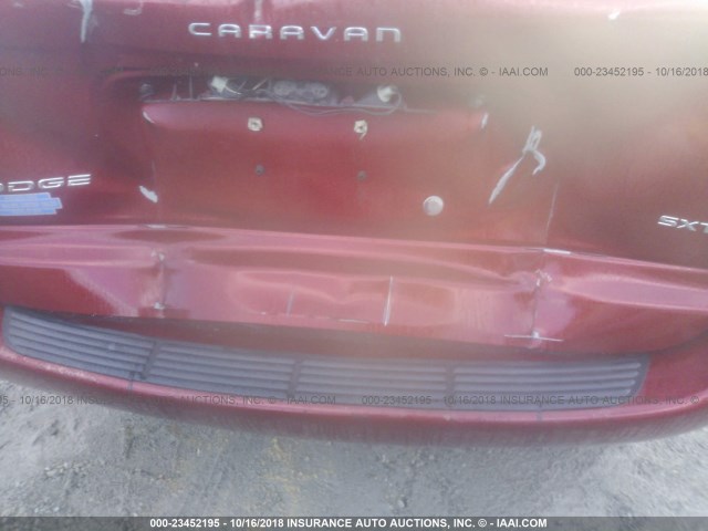 1D4GP45R47B173739 - 2007 DODGE CARAVAN SXT RED photo 6