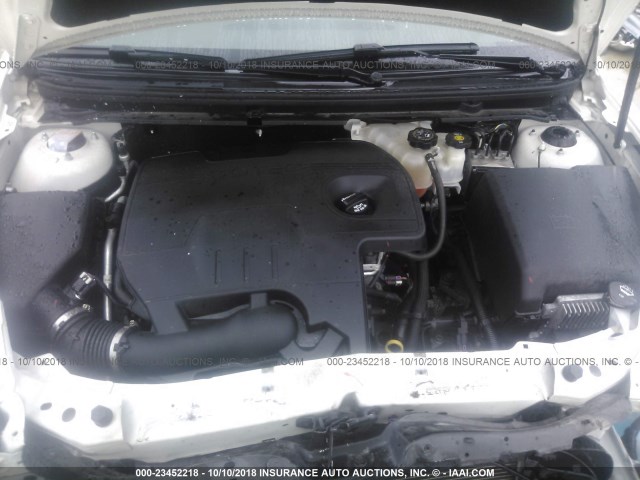 1G1ZC5E12BF237210 - 2011 CHEVROLET MALIBU 1LT WHITE photo 10