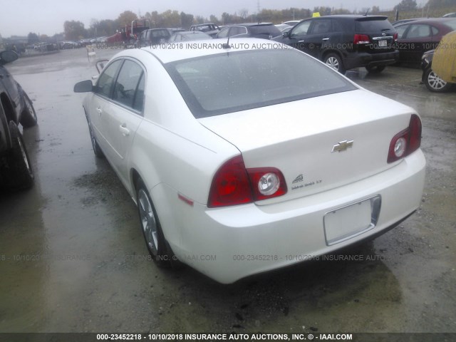 1G1ZC5E12BF237210 - 2011 CHEVROLET MALIBU 1LT WHITE photo 3