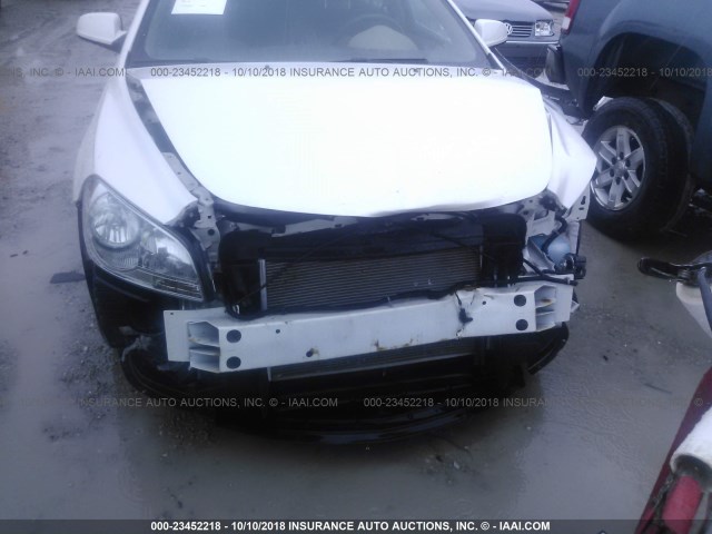 1G1ZC5E12BF237210 - 2011 CHEVROLET MALIBU 1LT WHITE photo 6