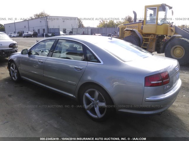 WAUMV94E89N004758 - 2009 AUDI A8 L QUATTRO SILVER photo 3