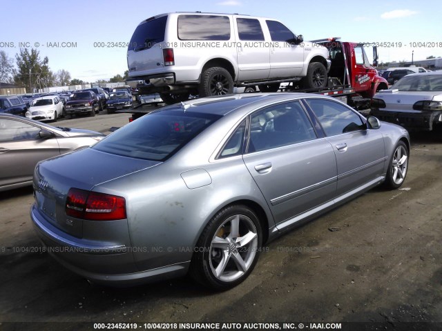 WAUMV94E89N004758 - 2009 AUDI A8 L QUATTRO SILVER photo 4