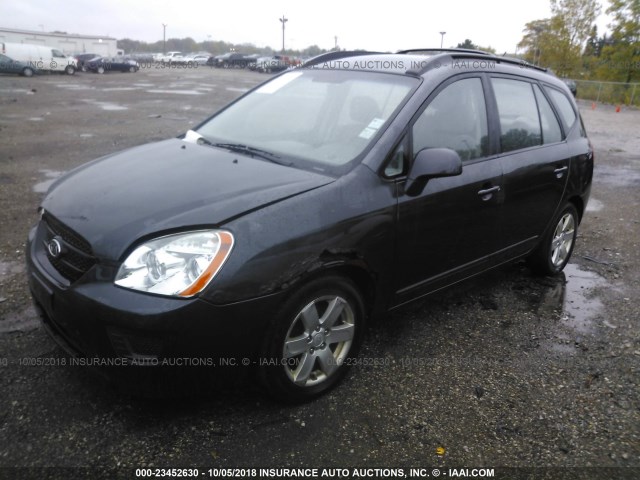 KNAFG525387201905 - 2008 KIA RONDO LX/EX GRAY photo 2