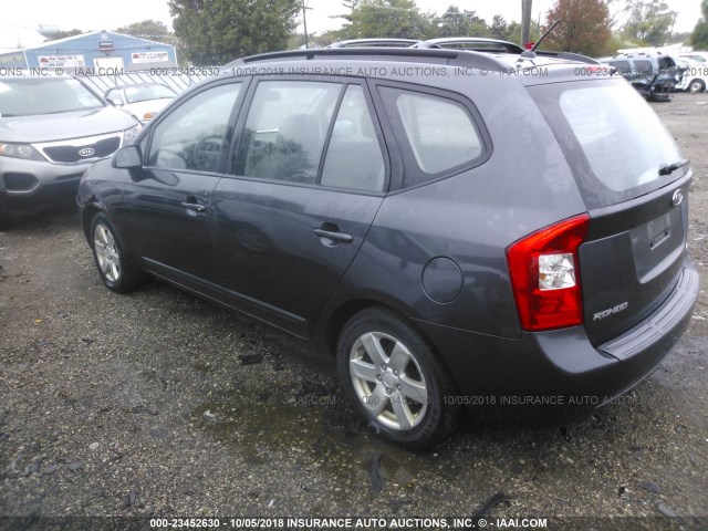 KNAFG525387201905 - 2008 KIA RONDO LX/EX GRAY photo 3