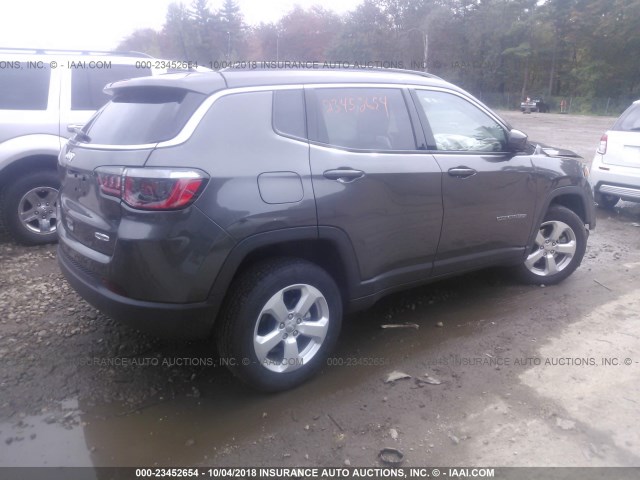 3C4NJDBB2JT254497 - 2018 JEEP COMPASS LATITUDE 黑色 照片 4