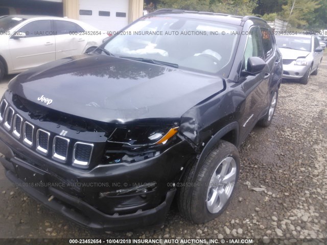3C4NJDBB2JT254497 - 2018 JEEP COMPASS LATITUDE 黑色 照片 6