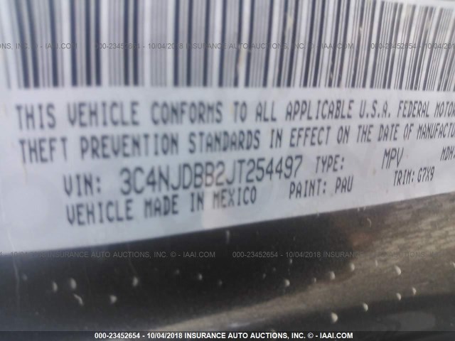 3C4NJDBB2JT254497 - 2018 JEEP COMPASS LATITUDE 黑色 照片 9