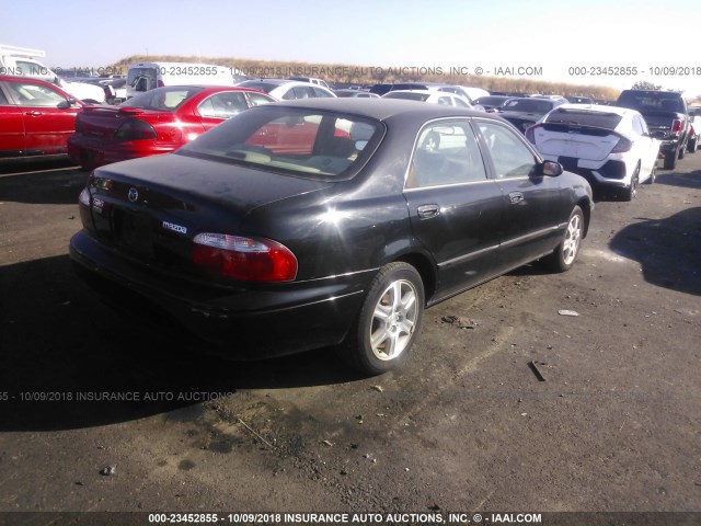 1YVGF22DX15252748 - 2001 MAZDA 626 BLACK photo 4