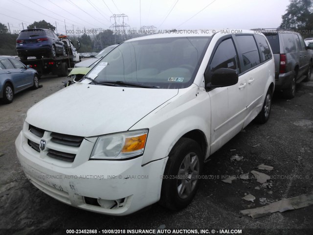 2D8HN44E59R541938 - 2009 DODGE GRAND CARAVAN SE WHITE photo 2