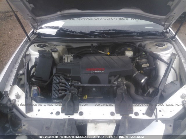 2G2WR524441151368 - 2004 PONTIAC GRAND PRIX GTP ვერცხლისფერი ფოტო 10
