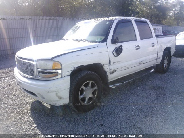 2GTEK63NX51187530 - 2005 GMC SIERRA K1500 DENALI WHITE photo 2