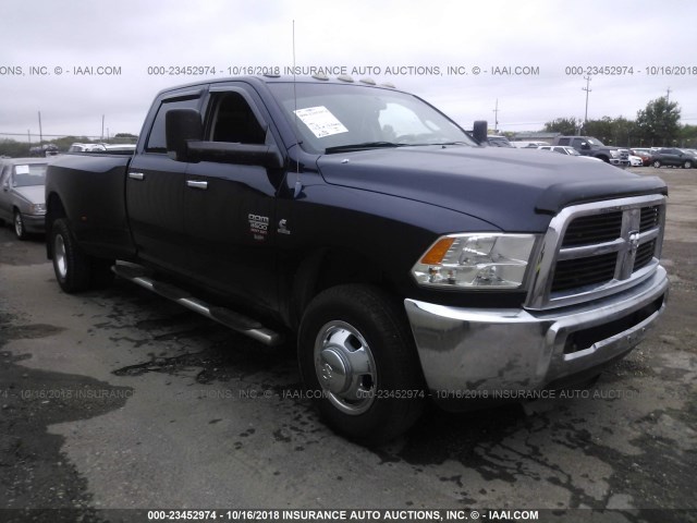 3C63DRHL2CG283190 - 2012 DODGE RAM 3500 SLT BLUE photo 1