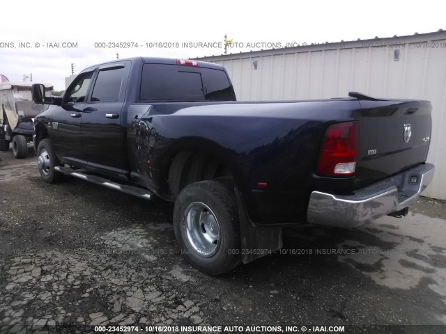 3C63DRHL2CG283190 - 2012 DODGE RAM 3500 SLT BLUE photo 3