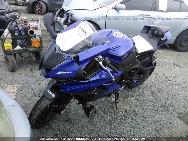 JYARJ28E7JA002562 - 2018 YAMAHA YZFR6 BLUE photo 2