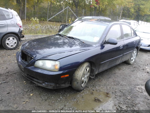 KMHDN46D86U290747 - 2006 HYUNDAI ELANTRA Dark Blue photo 2