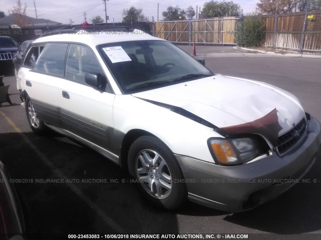 4S3BH675837652611 - 2003 SUBARU LEGACY OUTBACK AWP WHITE photo 1