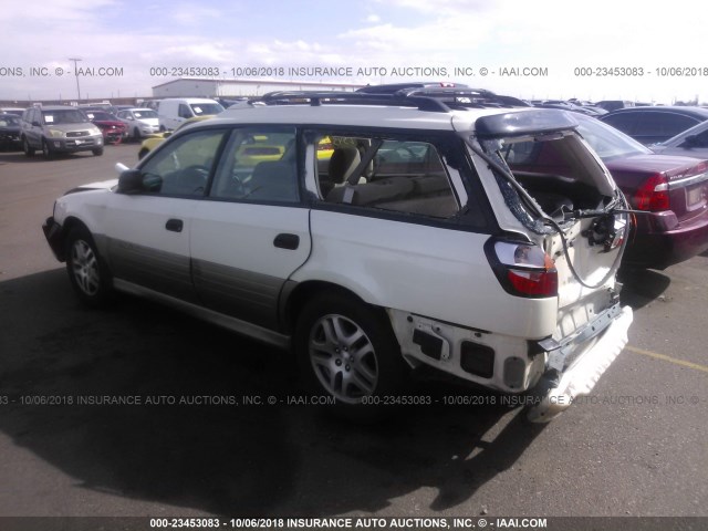 4S3BH675837652611 - 2003 SUBARU LEGACY OUTBACK AWP 白色 照片 3
