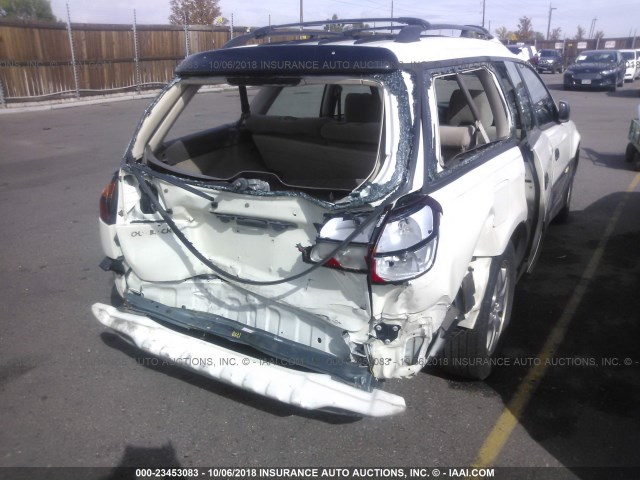 4S3BH675837652611 - 2003 SUBARU LEGACY OUTBACK AWP WHITE photo 6