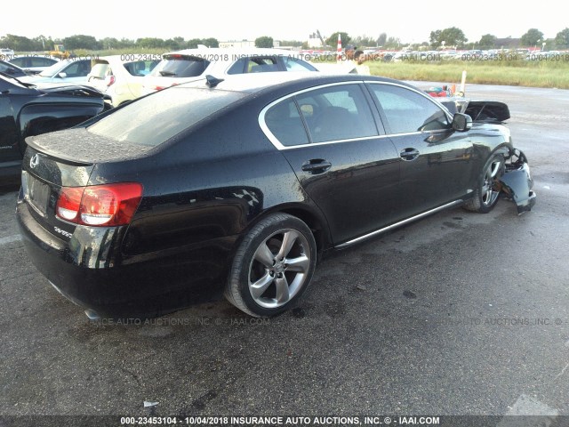 JTHBE96S690045009 - 2009 LEXUS GS 350 BLACK photo 4