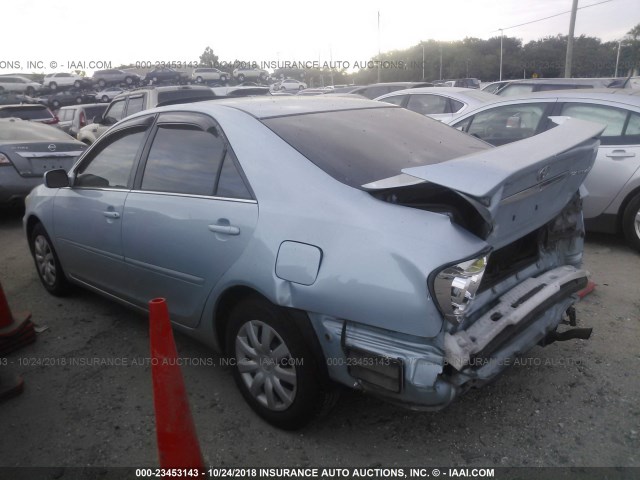 4T1BE32K65U563544 - 2005 TOYOTA CAMRY LE/XLE/SE Light Blue photo 3