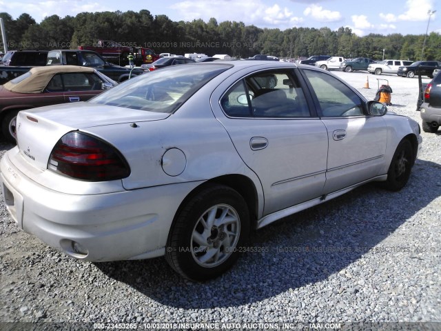 1G2NF52F63C161379 - 2003 PONTIAC GRAND AM SE1 SILVER photo 4