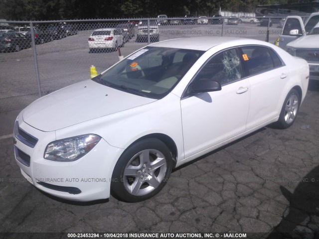 1G1ZA5EU6BF353686 - 2011 CHEVROLET MALIBU LS 白色 照片 2