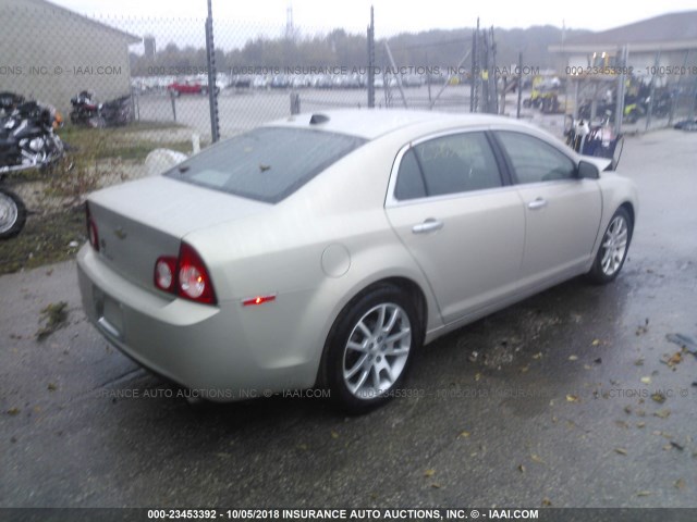 1G1ZG5E79CF286589 - 2012 CHEVROLET MALIBU LTZ 金色 照片 4