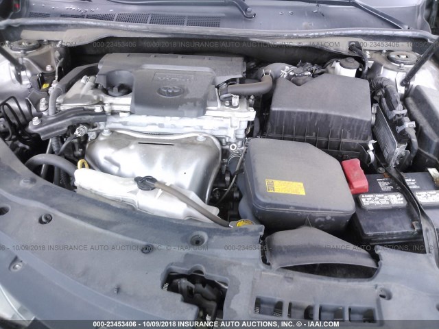 4T1BF1FK5FU055451 - 2015 TOYOTA CAMRY LE/XLE/SE/XSE GRAY photo 10