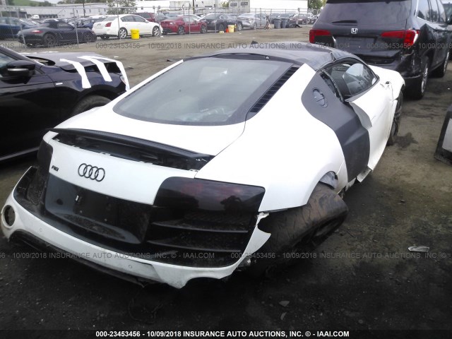 WUAENAFG1CN001878 - 2012 AUDI R8 5.2 QUATTRO WHITE photo 4