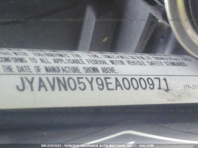 JYAVN05Y9EA000971 - 2014 YAMAHA XVS950 CU GRAY photo 10