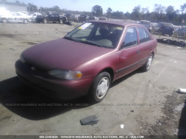 1Y1SK528XWZ413336 - 1998 CHEVROLET GEO PRIZM LSI BURGUNDY photo 2