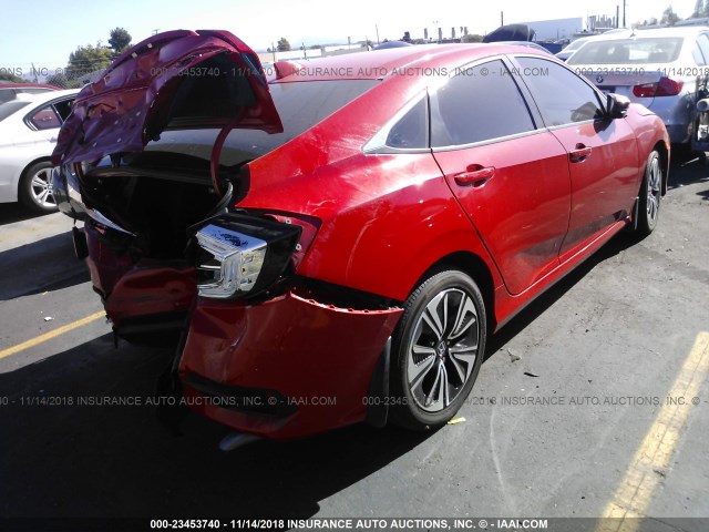 2HGFC1F78HH635696 - 2017 HONDA CIVIC EXL 红色 照片 4