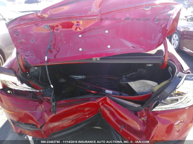 2HGFC1F78HH635696 - 2017 HONDA CIVIC EXL 红色 照片 6