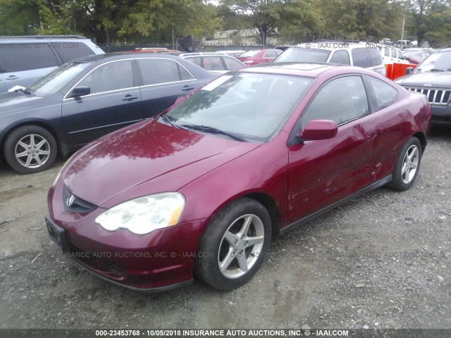 JH4DC54892C026702 - 2002 ACURA RSX RED photo 2