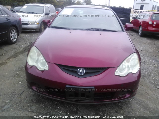 JH4DC54892C026702 - 2002 ACURA RSX RED photo 6