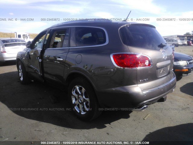 5GAEV23758J165237 - 2008 BUICK ENCLAVE CXL BROWN photo 3