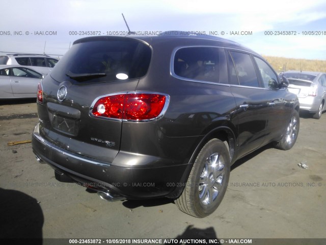 5GAEV23758J165237 - 2008 BUICK ENCLAVE CXL BROWN photo 4