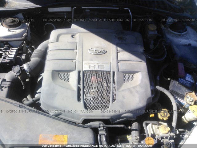 4S4BL86C174200254 - 2007 SUBARU LEGACY OUTBACK 3.0R LL BEAN WHITE photo 10