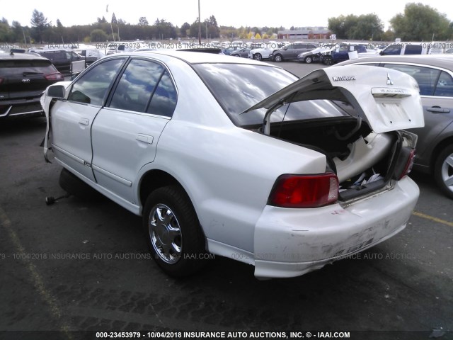 4A3AA46G42E030439 - 2002 MITSUBISHI GALANT ES/LS WHITE photo 3